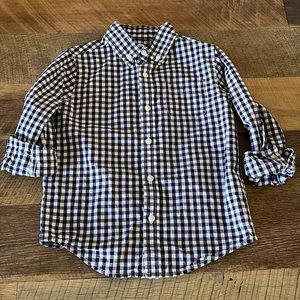 Janie and Jack Navy and White Gingham